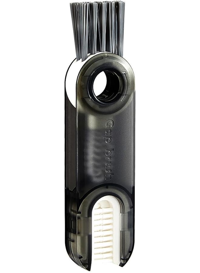 ECVV In 1 Multifunctional Cleaning Brush U Shaped Silicone Bottle Cleaner Brush Cup Lid Crevice Cleaning Brush Home Kitchen Cleaning Tools Gray - Image 1