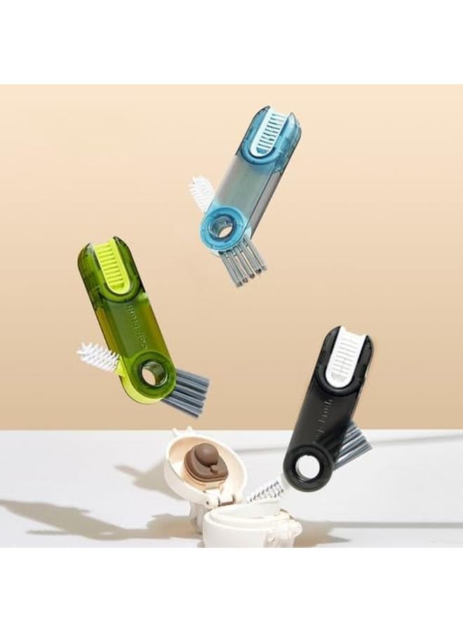 ECVV In 1 Multifunctional Cleaning Brush U Shaped Silicone Bottle Cleaner Brush Cup Lid Crevice Cleaning Brush Home Kitchen Cleaning Tools Gray - Image 4