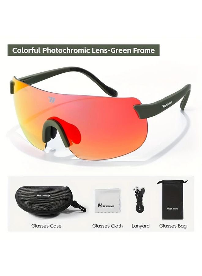 Style C Lightweight Borderless Color Changing Cycling Glasses For Men And Women - Image 1