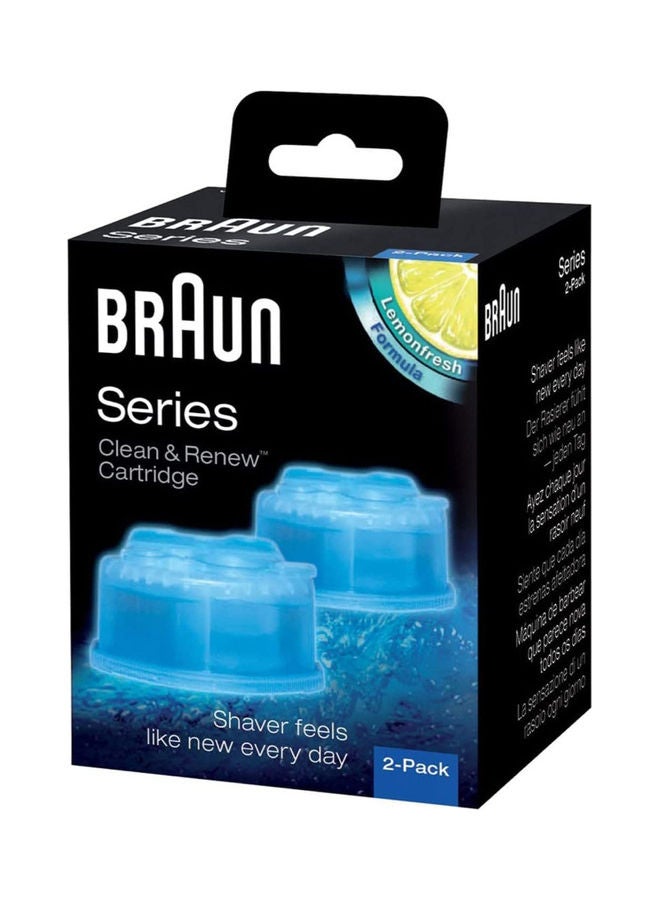BRAUN 2 Piece Clean And Renew Cleaning Cartridge 10.16 x 8.89 x 12.19cm - Image 1
