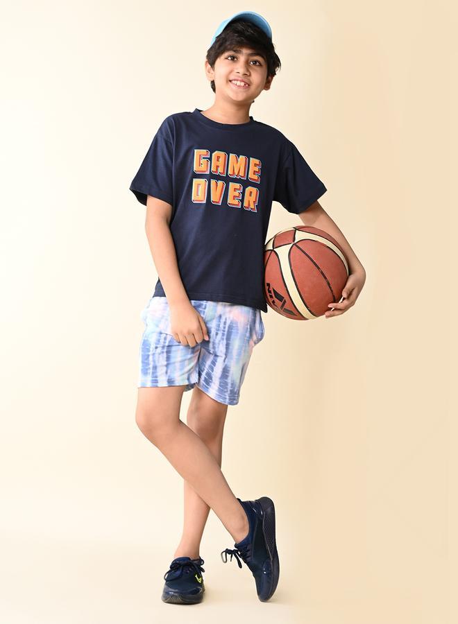 LILPICKS Game Over Printed T-shirt with Short Set  - Image 2