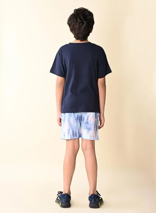 LILPICKS Game Over Printed T-shirt with Short Set