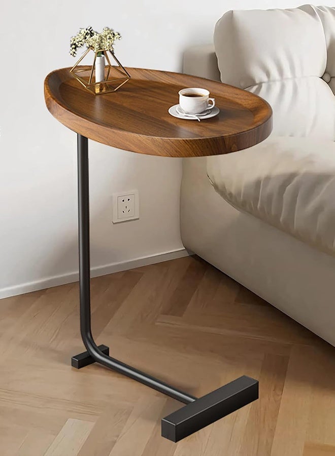 MTSOVIV Side Table, C Shaped End Table, Small Coffee Table with Metal Frame, Side Tables Living Room, Modern Nesting Side Tables, for Living Room, Bedroom, Sofa - Image 2