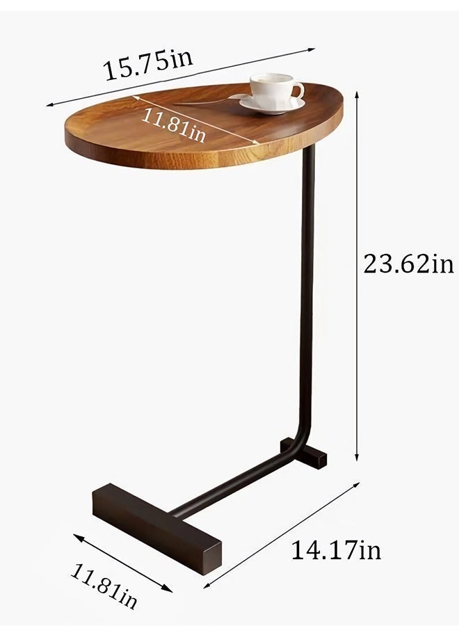 MTSOVIV Side Table, C Shaped End Table, Small Coffee Table with Metal Frame, Side Tables Living Room, Modern Nesting Side Tables, for Living Room, Bedroom, Sofa - Image 4