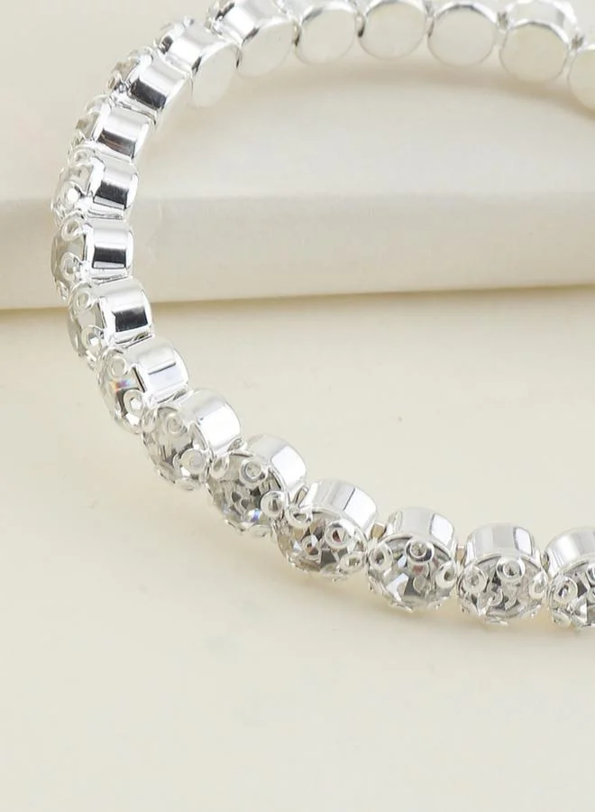 Take Two Sparkling Rhinestone Bracelet