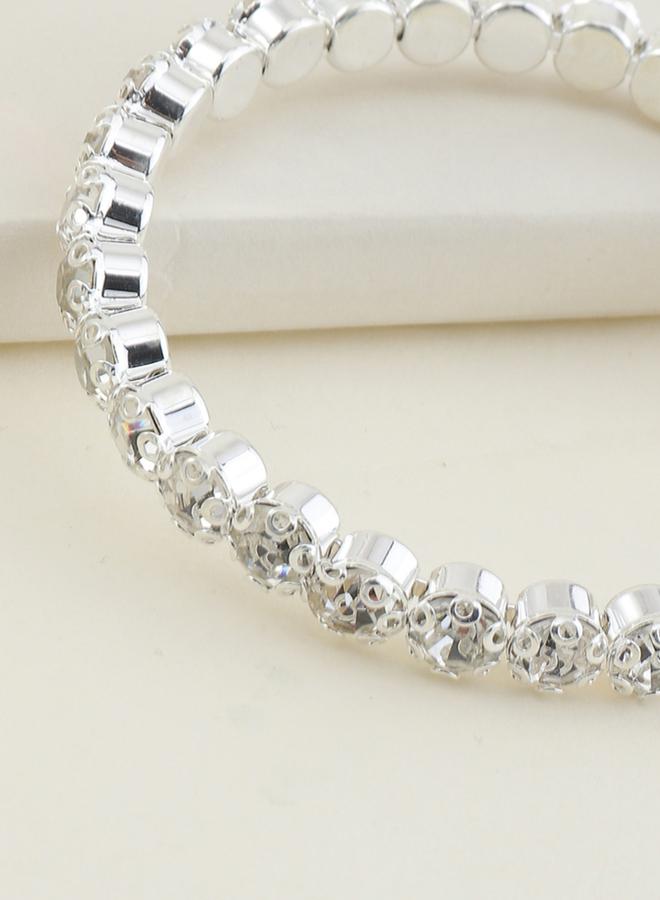 Take Two Sparkling Rhinestone Bracelet - Image 1