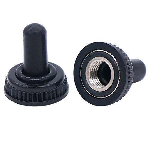 Twidec مفتاح توجيه صغير 10 قطع SPDT 3 وضعيات 3 دبابيس ON/Off/ON AC 125V 5A مفاتيح سيارة وقارب مع غطاء مقاوم للماء MTS-103MZ - Image 5