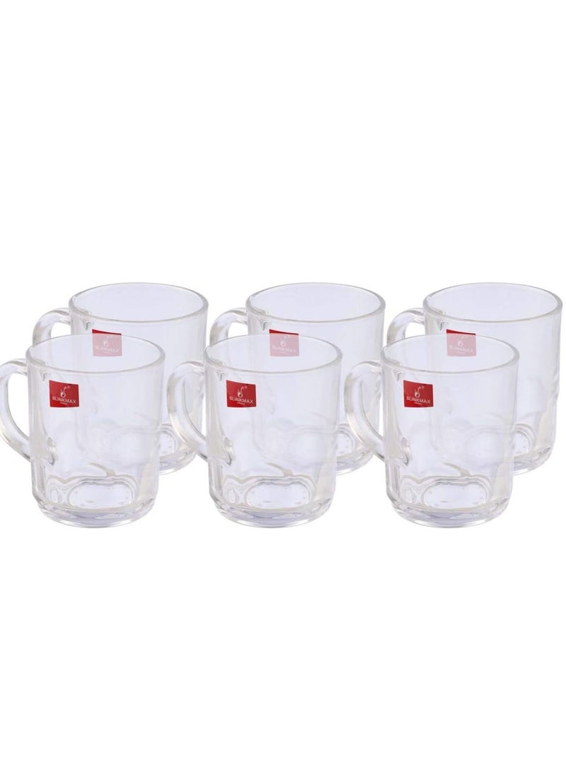 Blinkmax Glass Tea Mug Set - 6 Pieces  - Image 1