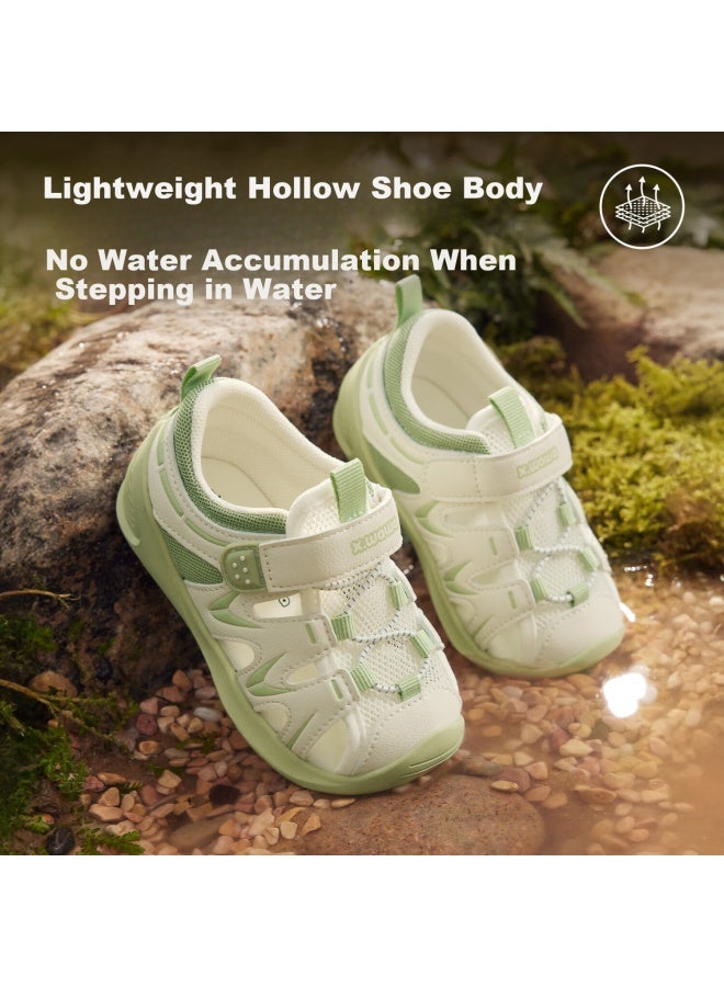 Xue Wa Wa  New Summer Outdoor Kids Breathable Sandals Mint Green Single Layer Size 18 Fits Foot Length 13cm - Image 3