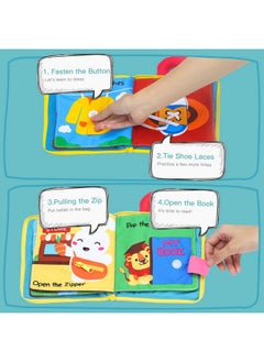 beiens Quiet Book Montessori Toys, Busy Board For Toddlers 1 2 3 4, Toddler Activities Busy Book, Toddlers Travel Toy, Sensory 3D Cloth Books For Infants Baby Boys And Girls Gift  - Image 4
