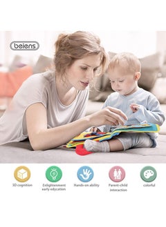 beiens Quiet Book Montessori Toys, Busy Board For Toddlers 1 2 3 4, Toddler Activities Busy Book, Toddlers Travel Toy, Sensory 3D Cloth Books For Infants Baby Boys And Girls Gift  - Image 5
