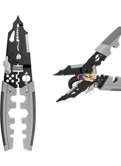 SK SOPPY SK SOPPY 28 in 1 Wire Stripper Precise Wire Stripping Cutter Handheld Cable Stripper Multitool Professional Wire Cutter Hand Tool Portable Wire Crimping Tool for Electrical Cable Cutting PACK OF 1  - Image 1