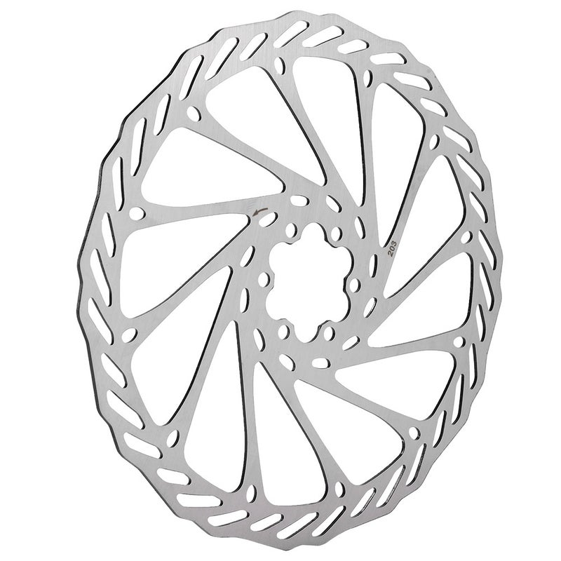 203mm/8" 6 Bolts Mountain Bike Bicycle Brake Disc Pad Cycling Accessory - Image 1