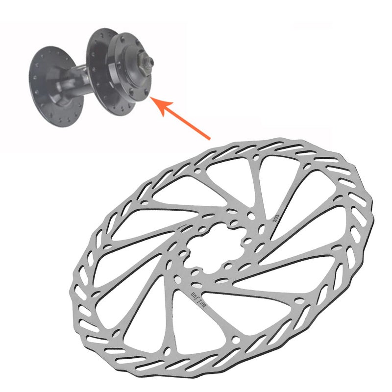 203mm/8" 6 Bolts Mountain Bike Bicycle Brake Disc Pad Cycling Accessory - Image 3