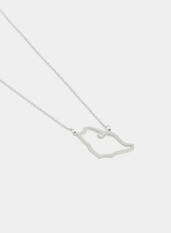 Styli Styli Saudi Arabia Map Necklace