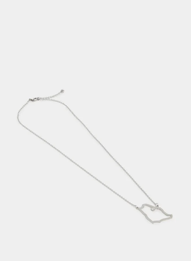 Styli Styli Saudi Arabia Map Necklace