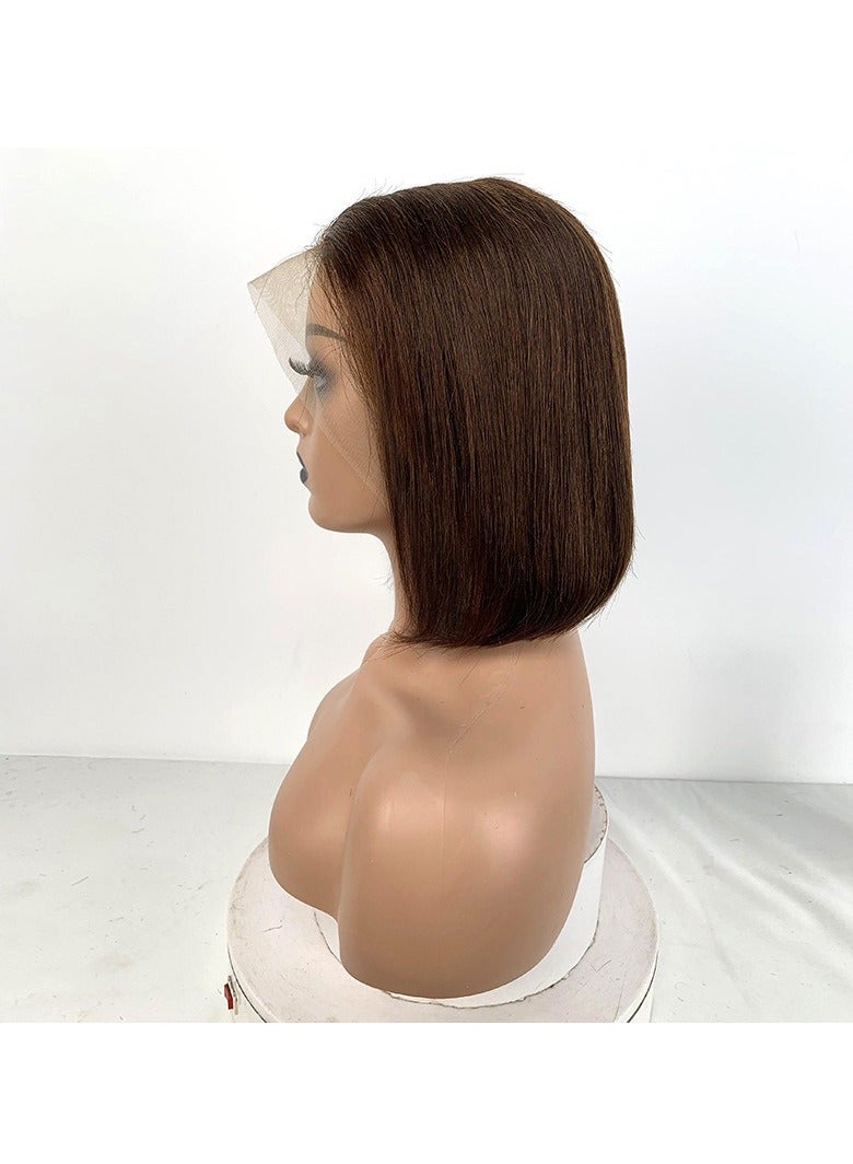 Estelle Short Bob Wig Human Hair 13x4 Frontal Lace Wig for Black Women Glueless Wigs Human Hair Pre Plucked Color No 2 - Image 3