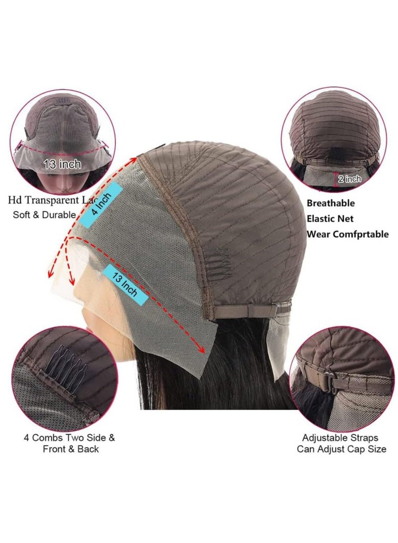 Estelle Short Bob Wig Human Hair 13x4 Frontal Lace Wig for Black Women Glueless Wigs Human Hair Pre Plucked Color No 2 - Image 5