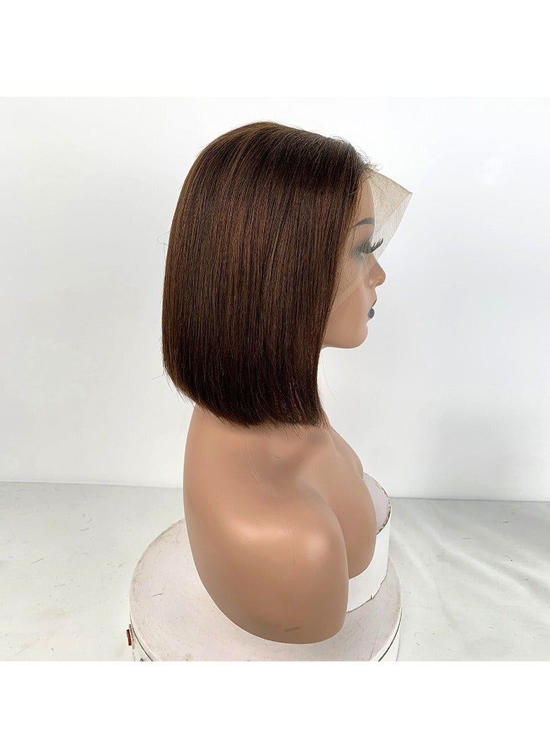 Estelle Short Bob Wig Human Hair 13x4 Frontal Lace Wig for Black Women Glueless Wigs Human Hair Pre Plucked Color No 2 - Image 2