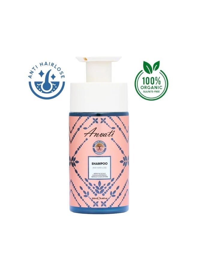 Anvati Anti Hair Loss Shampoo 250ml – Strengthening Hair Cleanser for Thicker, Healthy, Nourished, Reduced Hair Fall - Image 1