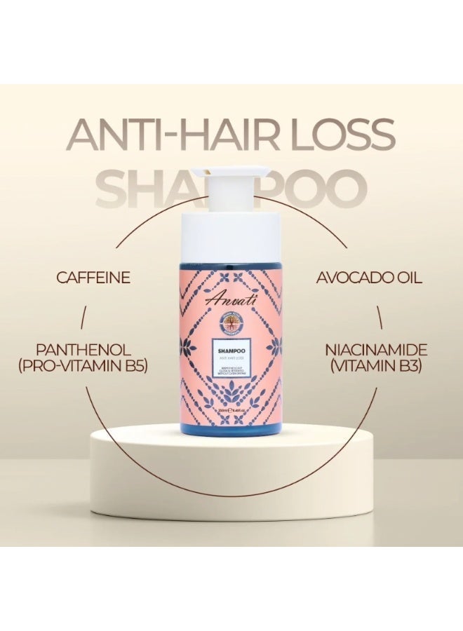 Anvati Anti Hair Loss Shampoo 250ml – Strengthening Hair Cleanser for Thicker, Healthy, Nourished, Reduced Hair Fall - Image 4