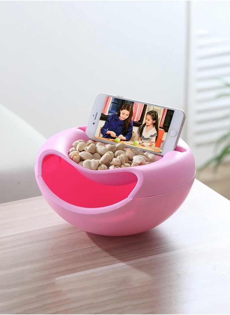 MHD Round Creative Fruit Plate For Eating Melon Seeds And Watching TV Series  - Image 1