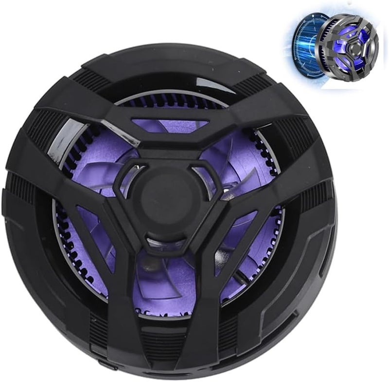 Magnetic Cell Phone Cooler for Gaming, Mobile Phone Cooler, Magnetic Semiconductor Radiator, Lightweight 3-Level Adjustable Cooling Fan for Smartphones, Multifunctional Cooling Fan (Black) - Image 1