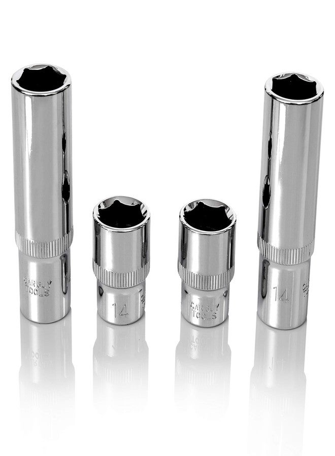 BRAZEN 14mm Socket Four Pack (3/8" Drive, Multi Type)