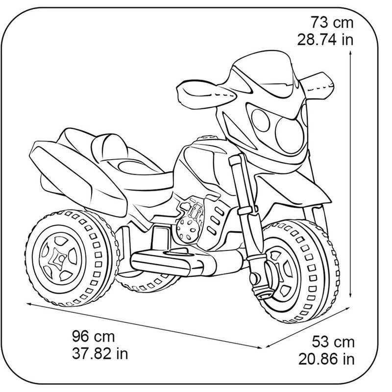 فيبر موتوسيكل كهربائي للركوب للأطفال 6 فولت - 800012227 - Image 4