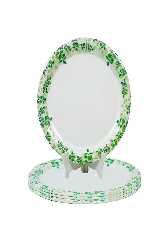 Ariya 11 Inches Melamine Dinner Plate Set of 4 (P4) Microwave & Dishwasher Safe Dinnerware, Full Serving Plate Set for Snacks, Breakfast, Lunch, Dinner, Break Resistant, All Occasions - Image 1