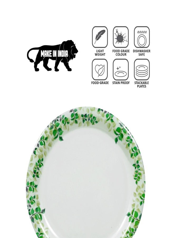 Ariya 11 Inches Melamine Dinner Plate Set of 4 (P4) Microwave & Dishwasher Safe Dinnerware, Full Serving Plate Set for Snacks, Breakfast, Lunch, Dinner, Break Resistant, All Occasions - Image 5