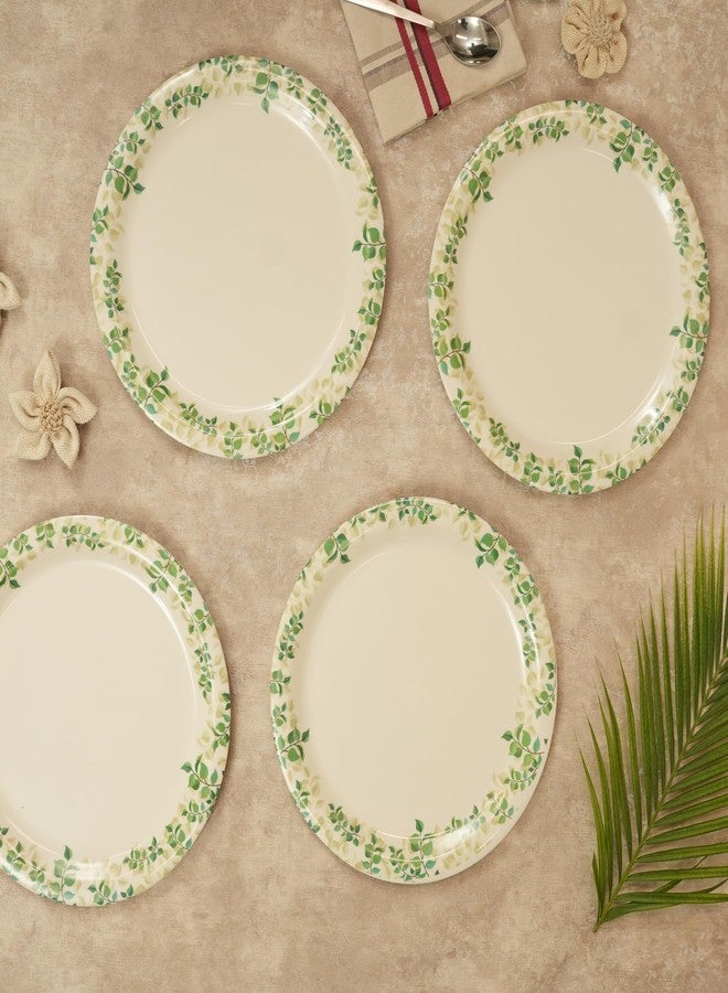 Ariya 11 Inches Melamine Dinner Plate Set of 4 (P4) Microwave & Dishwasher Safe Dinnerware, Full Serving Plate Set for Snacks, Breakfast, Lunch, Dinner, Break Resistant, All Occasions - Image 2