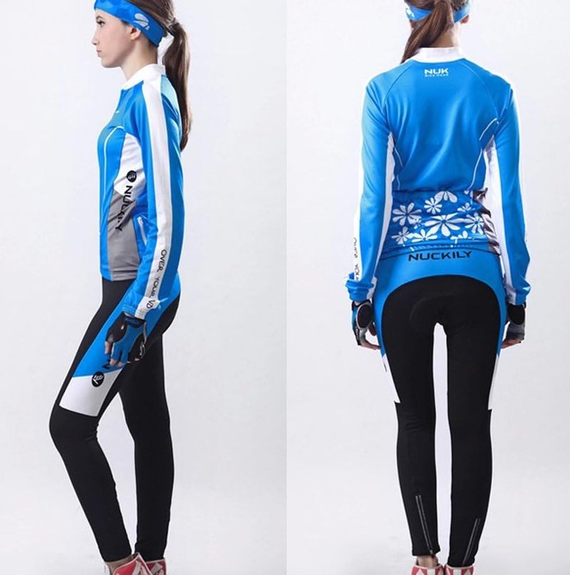 sponeed Women Cycling Pants Full Sleeve Road Bike Clothes Tights 4D Padded - Image 2