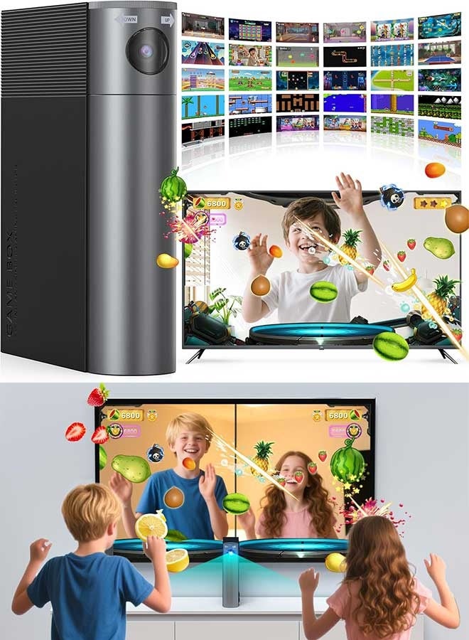 RAWAID AR Motion Gaming Console for Kids & Families – Plug & Play Video Game System with Motion Sensor Games for Indoor Fun, Fitness & Entertainment - Image 1