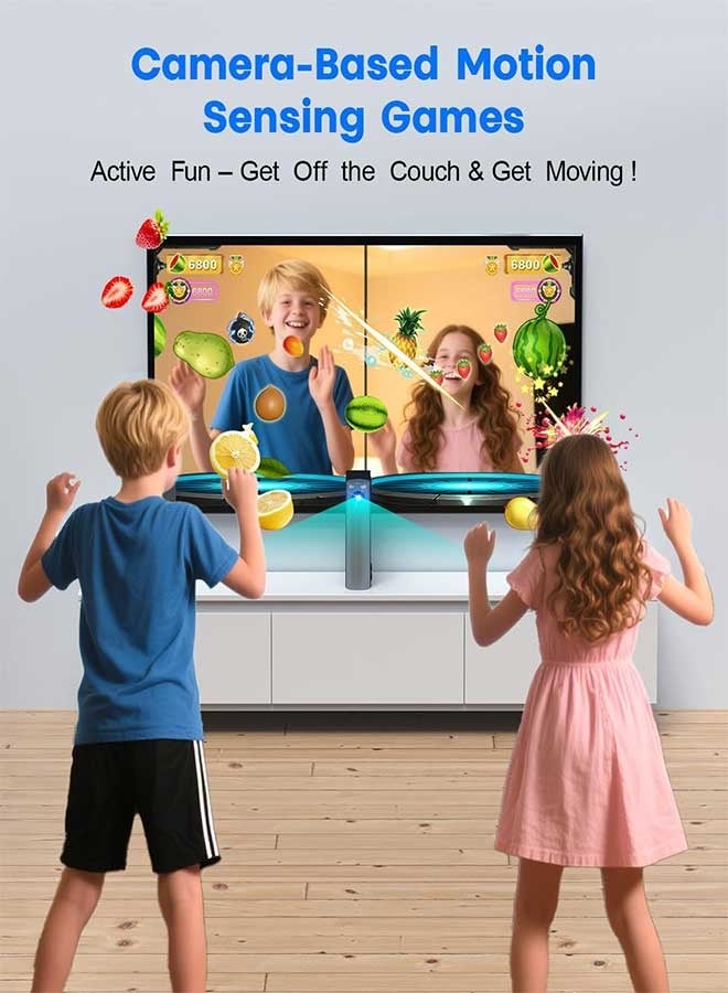 RAWAID AR Motion Gaming Console for Kids & Families – Plug & Play Video Game System with Motion Sensor Games for Indoor Fun, Fitness & Entertainment - Image 3