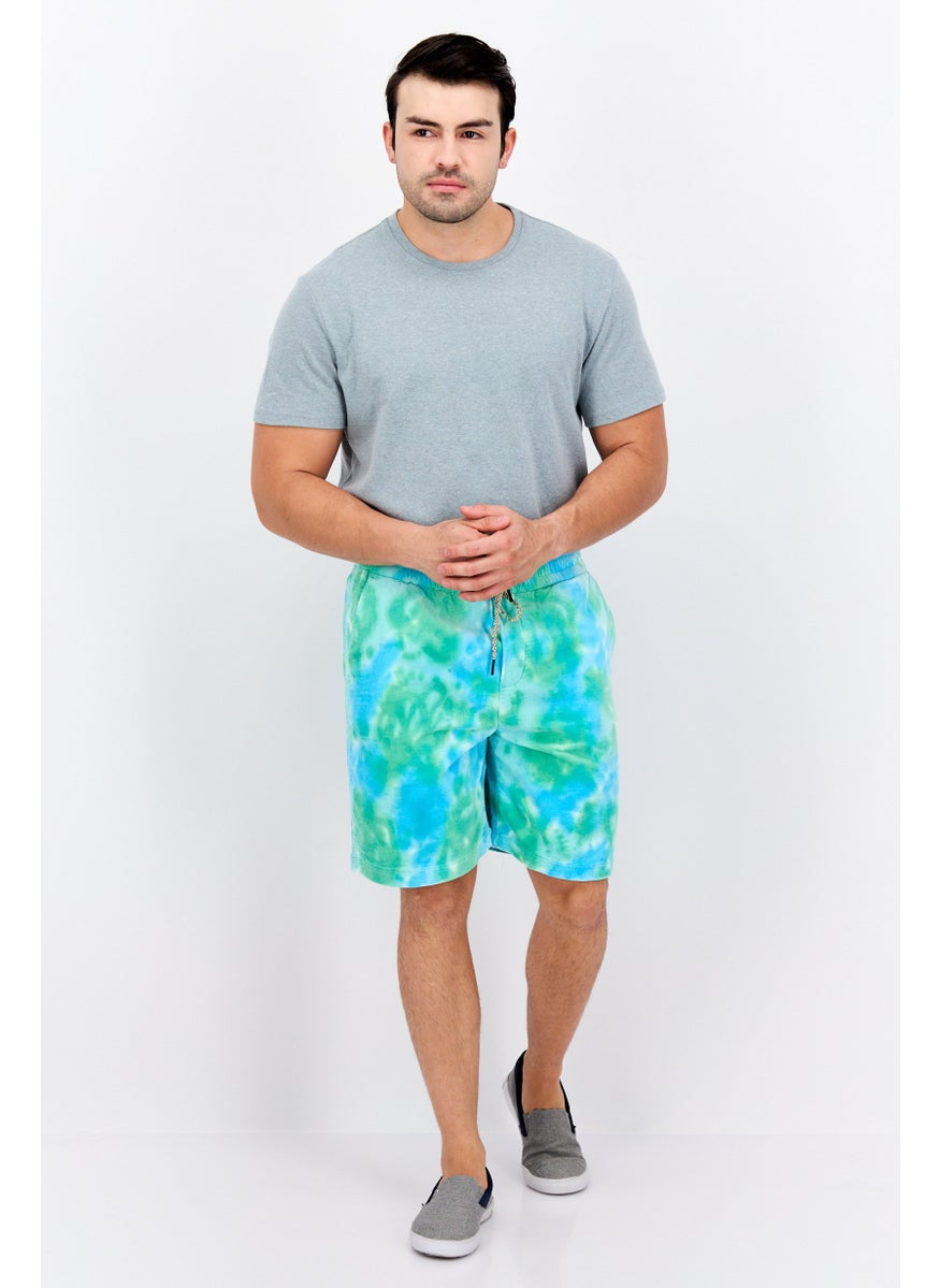 Scotch & Soda Men Tie Dye Basic Short, Green  - Image 3