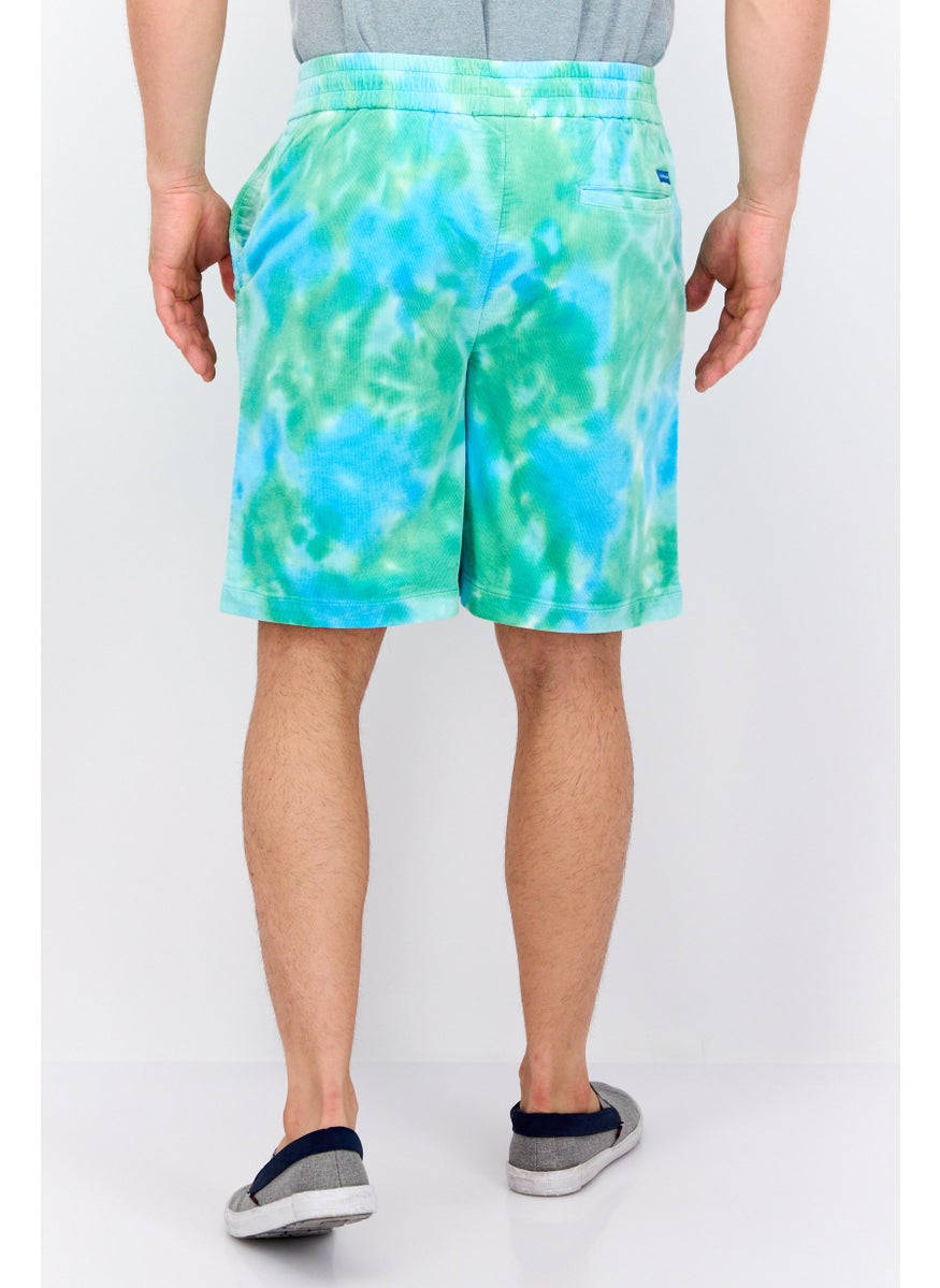 Scotch & Soda Men Tie Dye Basic Short, Green  - Image 2