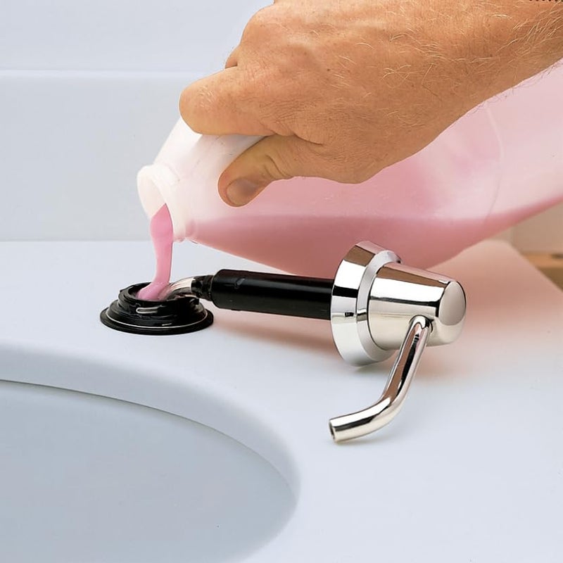 Bobrick B-8226 Soap Dispenser, 6" Spout, Silver - Image 2