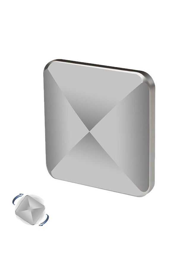 Kinetic Fingertip Flip Skill Toy - an Oddly Satisfying Desk Toy That Flips, Rolls, and Falls at The Same Time, Anxiety Relief Toys Flip Fidget -Silver - Image 1
