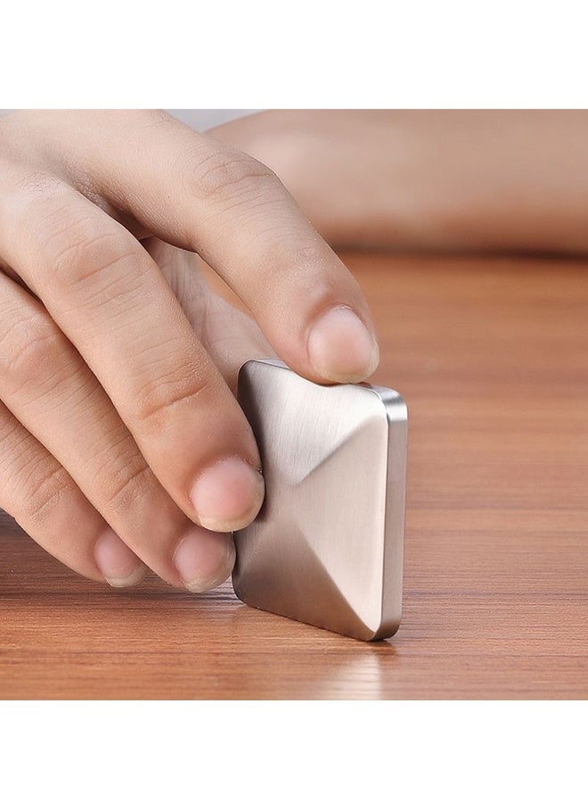 Kinetic Fingertip Flip Skill Toy - an Oddly Satisfying Desk Toy That Flips, Rolls, and Falls at The Same Time, Anxiety Relief Toys Flip Fidget -Silver - Image 4