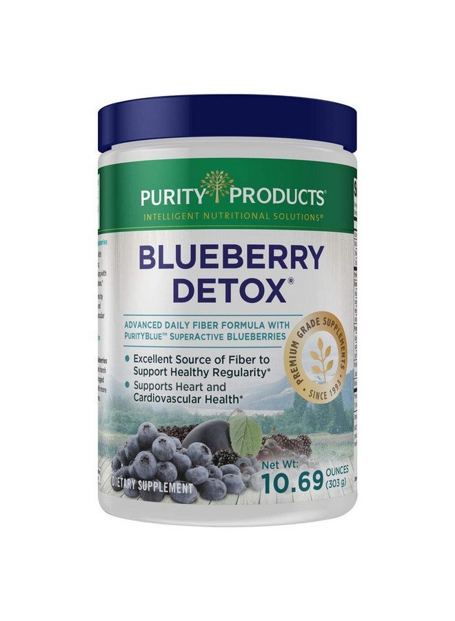 Purity Products Advanced Blueberry Detox Daily Fiber Formula Featuring Purityblue Organic Wild Blueberries A Full 6 Grams Of Detoxifying Regularity Promoting Prebiotic Fiber 30 Servings - Image 1