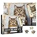 Larkipuzz Funny Cat Jigsaw Puzzle 1000 Piece for Adult Cute Animal Kitten Art Jigsaw Puzzles Beautiful Aesthetic Mouse Challenging Puzzle - Image 4