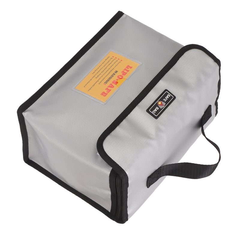 Lithium Battery Explosion Proof Bag Zipper Closure Portable Fire Roof Battery Protective Storage Pouch - Image 2