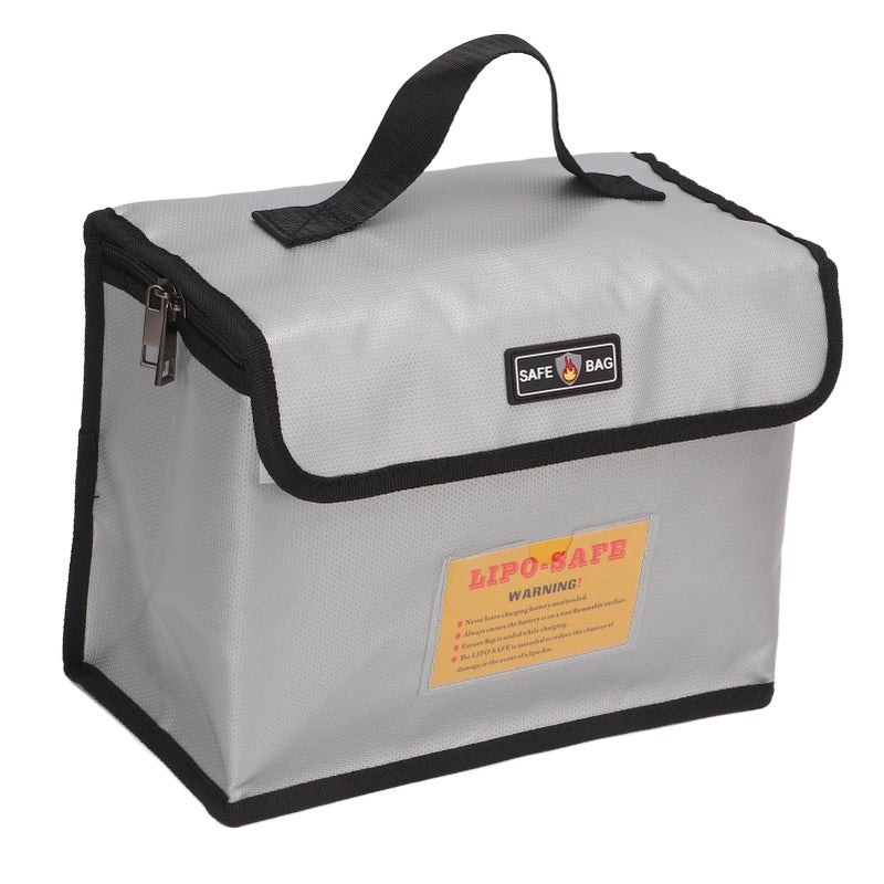 Lithium Battery Explosion Proof Bag Zipper Closure Portable Fire Roof Battery Protective Storage Pouch - Image 5
