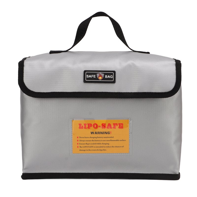 Lithium Battery Explosion Proof Bag Zipper Closure Portable Fire Roof Battery Protective Storage Pouch - Image 1