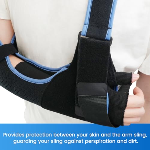 Velpeau Hand Socks for Splint (Pack of 10), Elastic Cotton Stockinette Tubing for Arm, Wrist Brace with Thumb Spica Liner, Gauze Sleeve, Under Cast Wrap, Arm Cover for Men and Women (Black, Firm Version, M) - Image 4