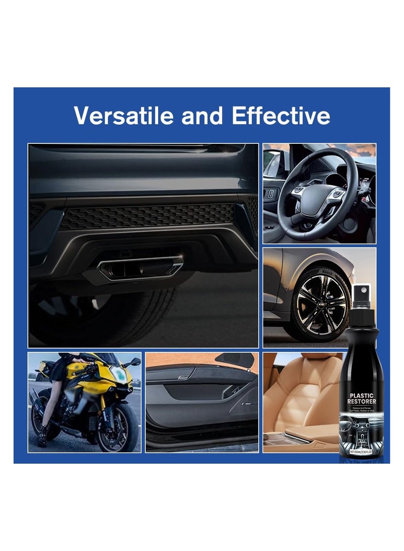 Generic Car Interior Protection Restorer, Car Plastic Restorer, User Friendly Trim Restorer, Plastic Coating Scratch Remover Plastic Parts Refresher Agent, Bring Plastic, Rubber, and Vinyl Back to Life! (2) - Image 5