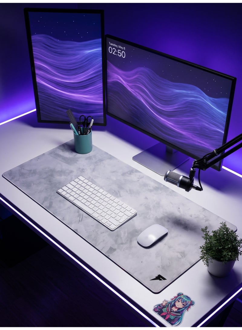 Hirospace Signature Gray Gaming Mousepad – Waterproof, Large Extended, Non-Slip, Precision Surface, Durable Design for Gamers - Image 2