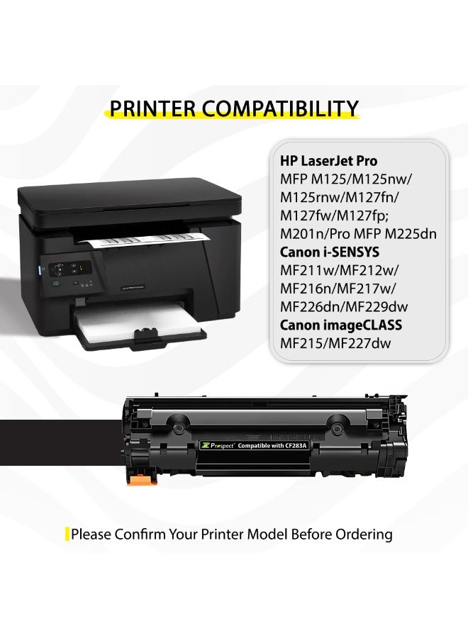 Prospect 83A CF283A Toner Cartridge Black Compatible with HP Printers LaserJet Pro MFP M125 M125nw M125rnw M127fn M127fw M127fp M201n Pro MFP M225dn - Image 5