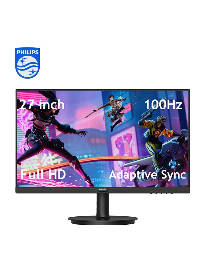 27 inch IPS Full HD 100 Hz Monitor, Adaptive Sync, HDMI and VGA, Flicker Free, Anti-Glare, Low Blue Mode, EasyRead, Mega Infinity DCR, Black, 271V8B Black